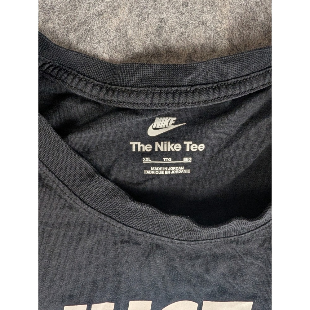 Nike Mens Just Do It Graphic T-Shirt Black Short Sleeve Crew Neck XXL AR5006-010 - Picture 7 of 9